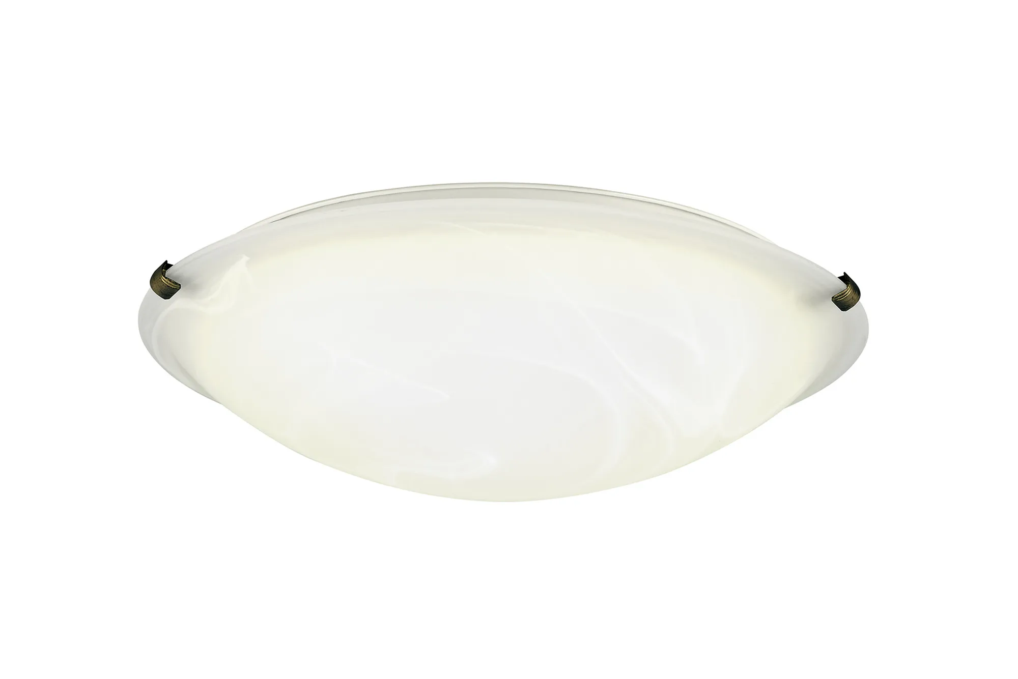 D0393  Chester Glass Ceiling Flush 3 Light Black Gold